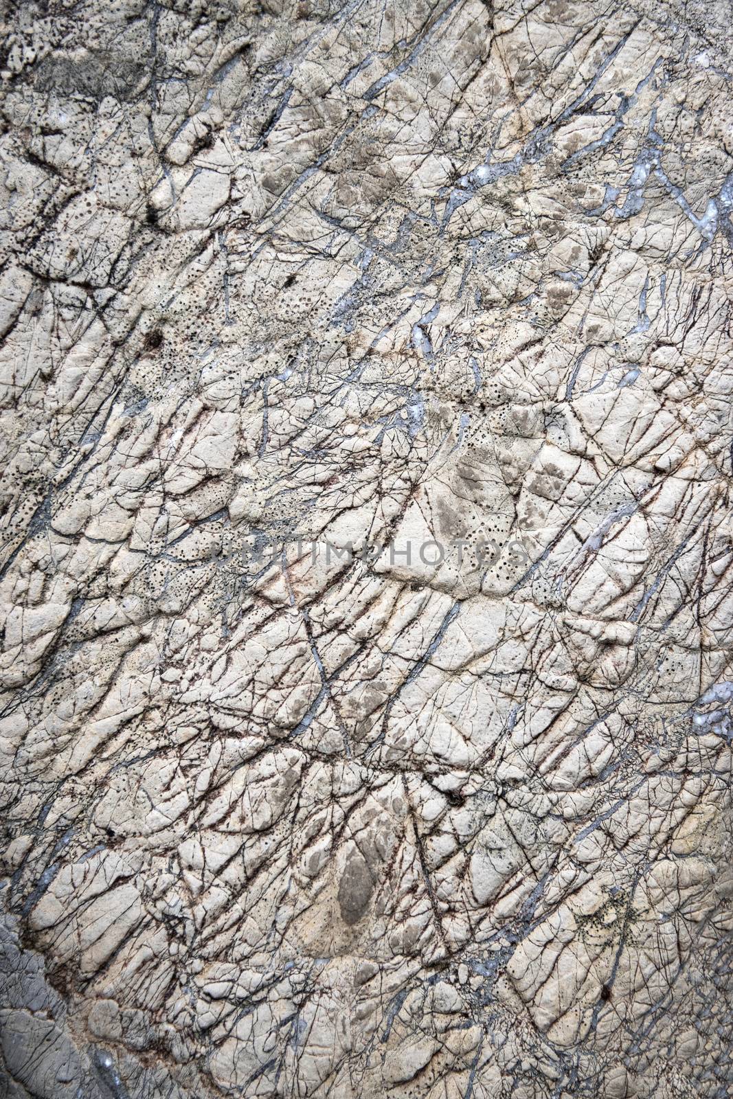 grooved surface of gray limestone by Ahojdoma