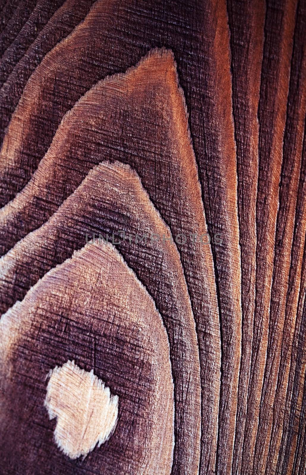 detail of brown colored old wood by Ahojdoma