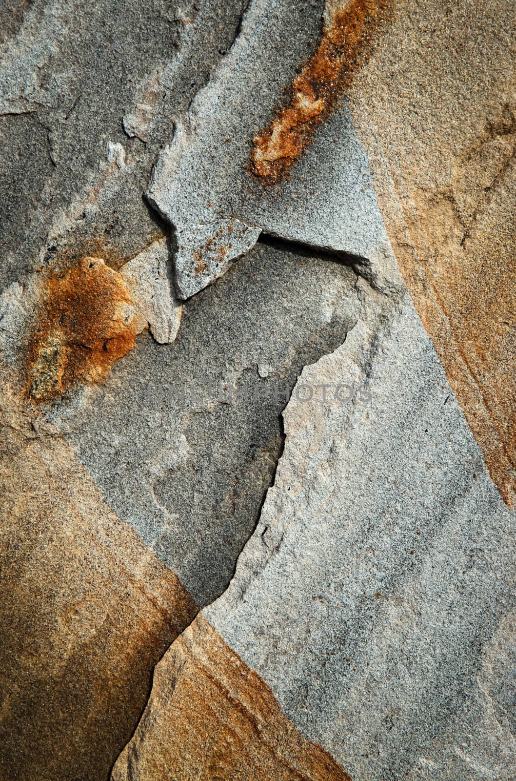 detail crack gray sandstone rock by Ahojdoma