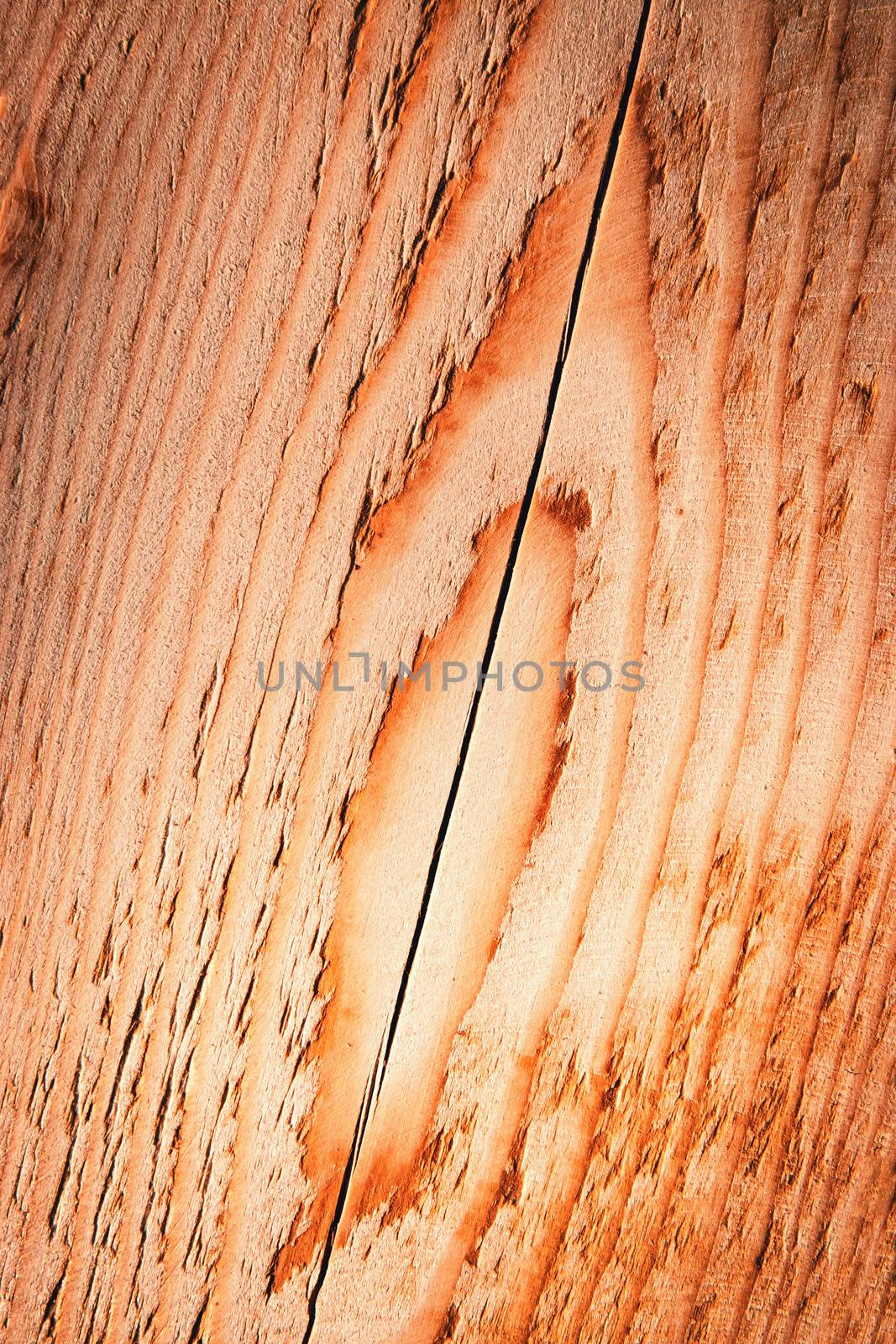 background or texture abstract orange lines on a wooden board
