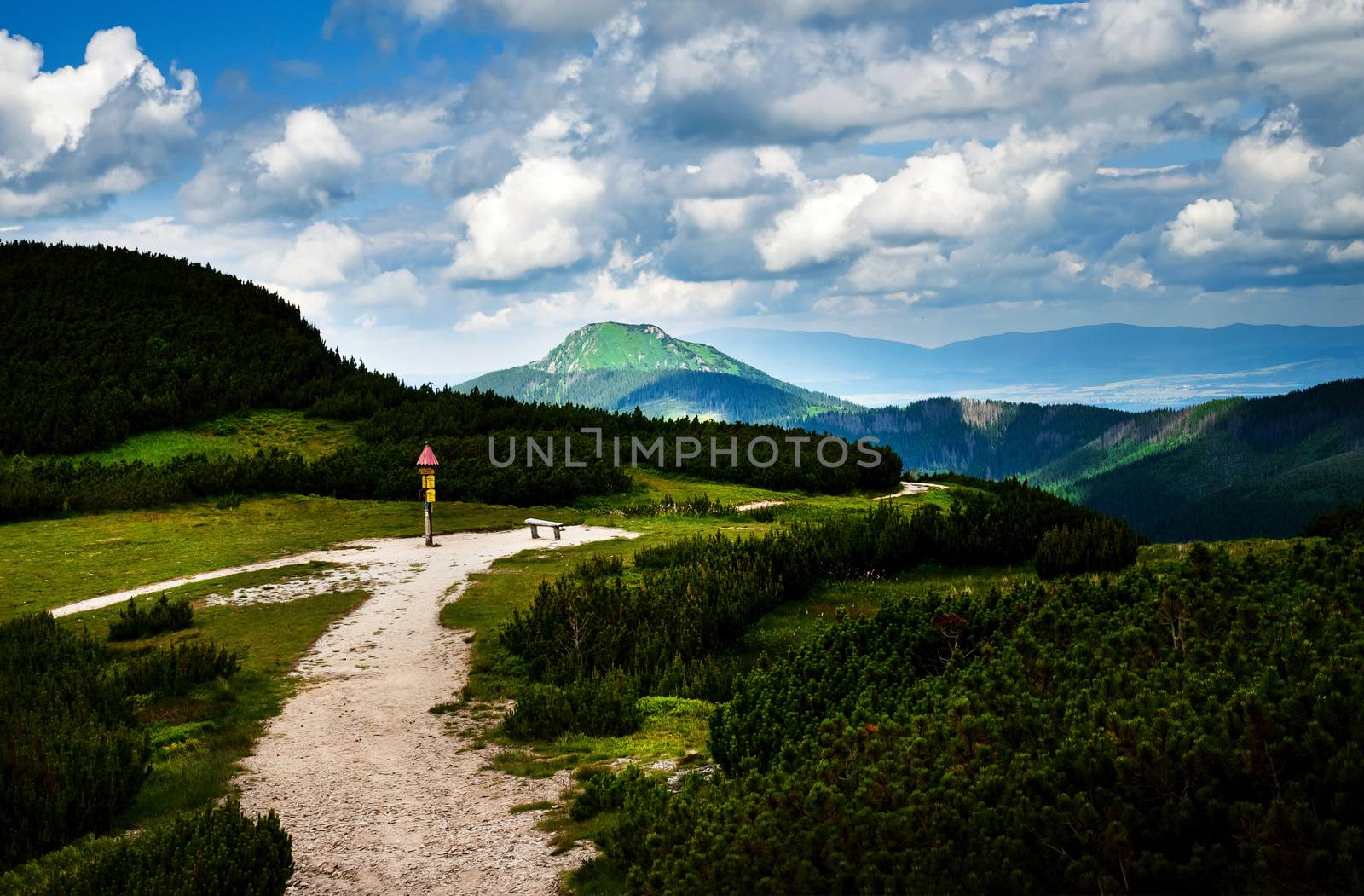 mountain chalet in a mountain landscape by Ahojdoma