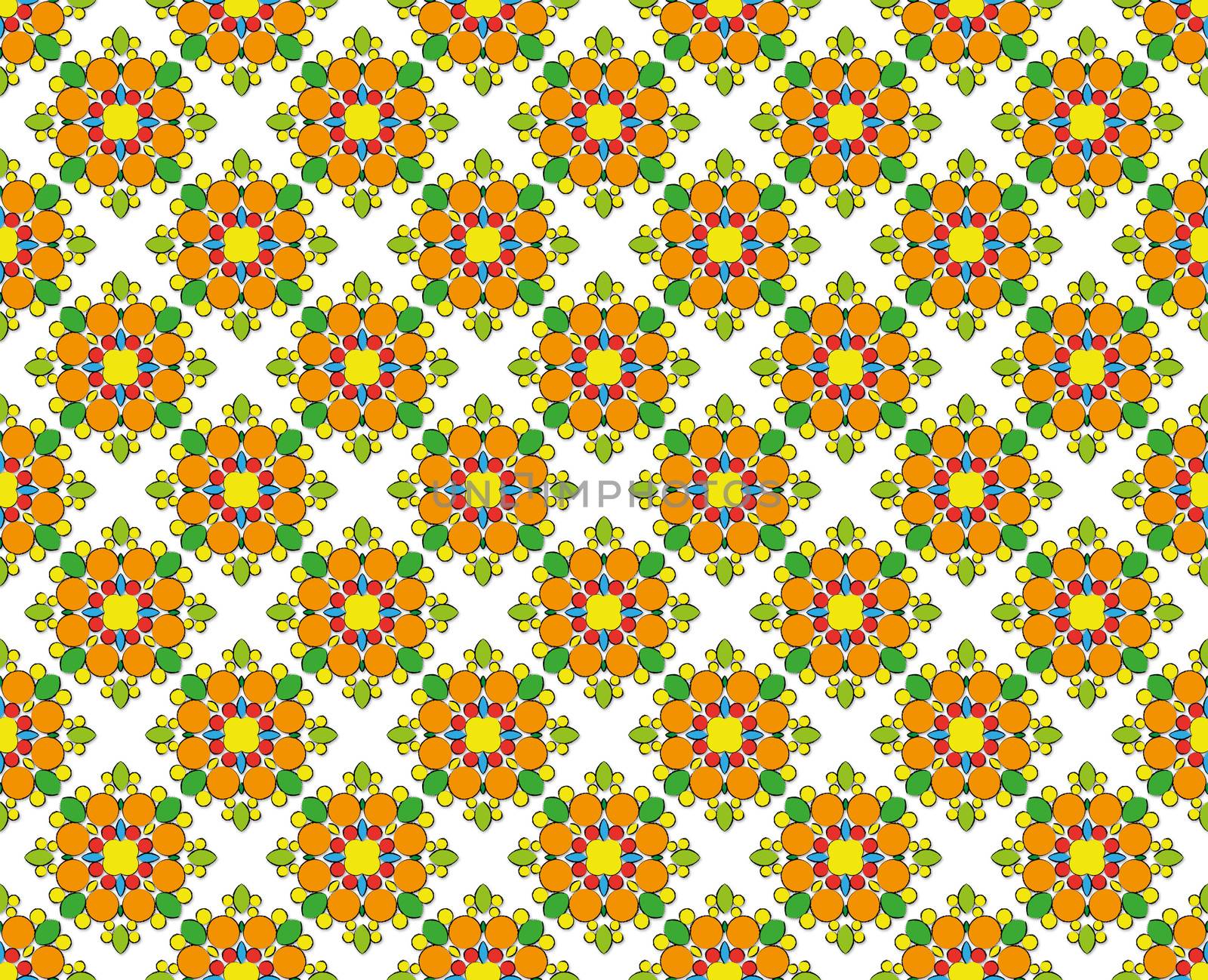 background or textile abstract colorful flower pattern