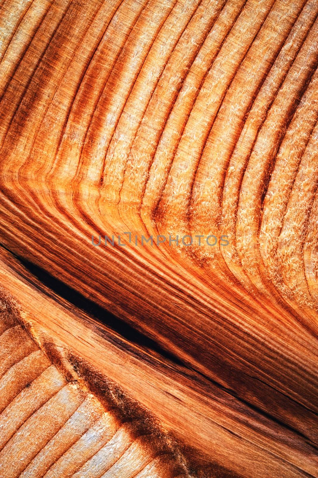 abstract background or texture wavy lines on the surface of the timber