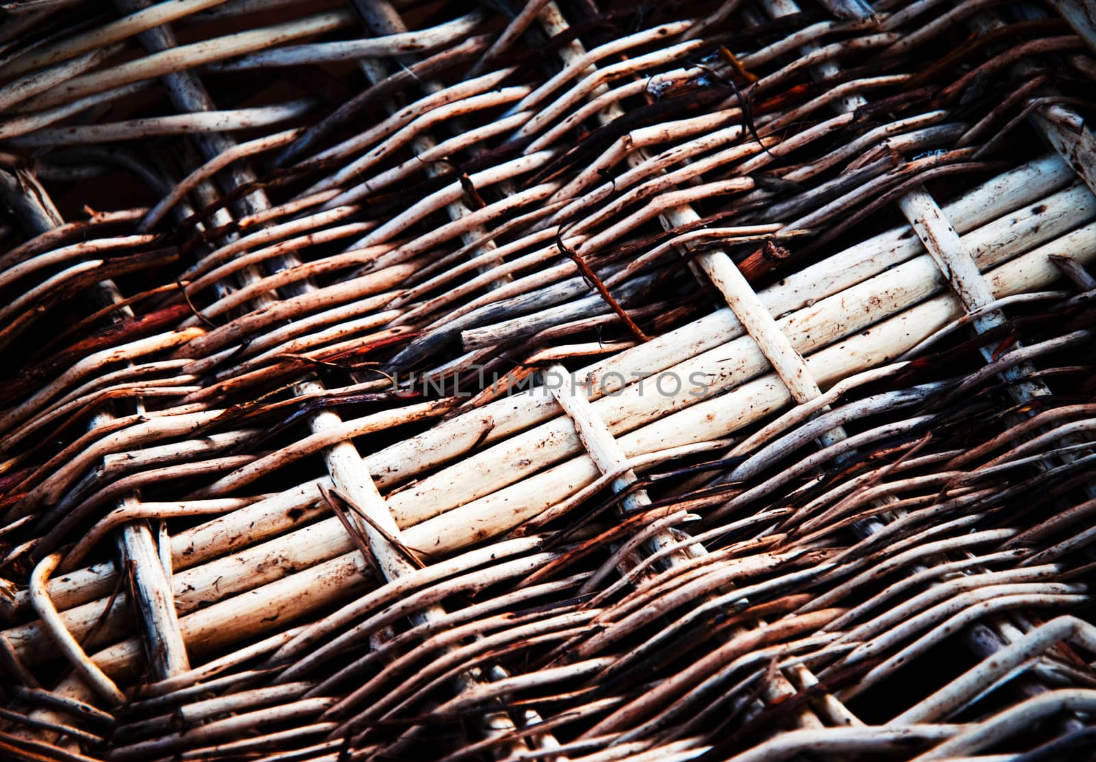 background or texture Detail of the bottom of the wicker basket