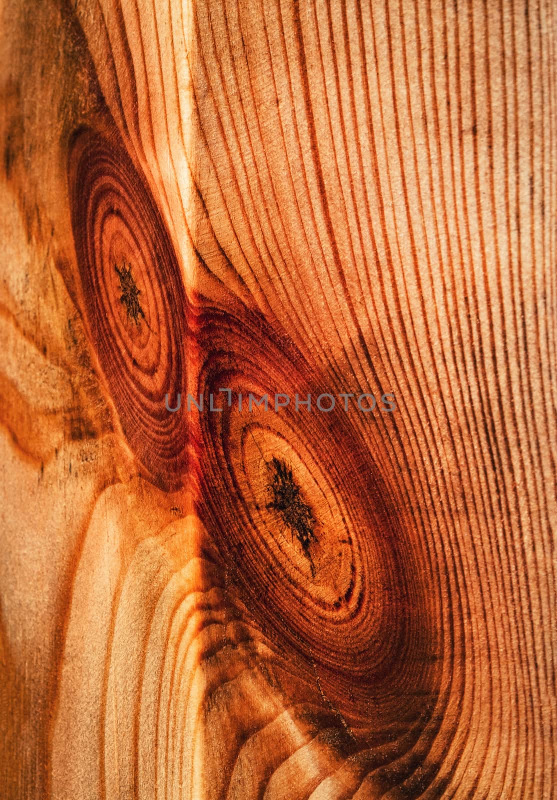 background or texture abstract red bump on a wooden block