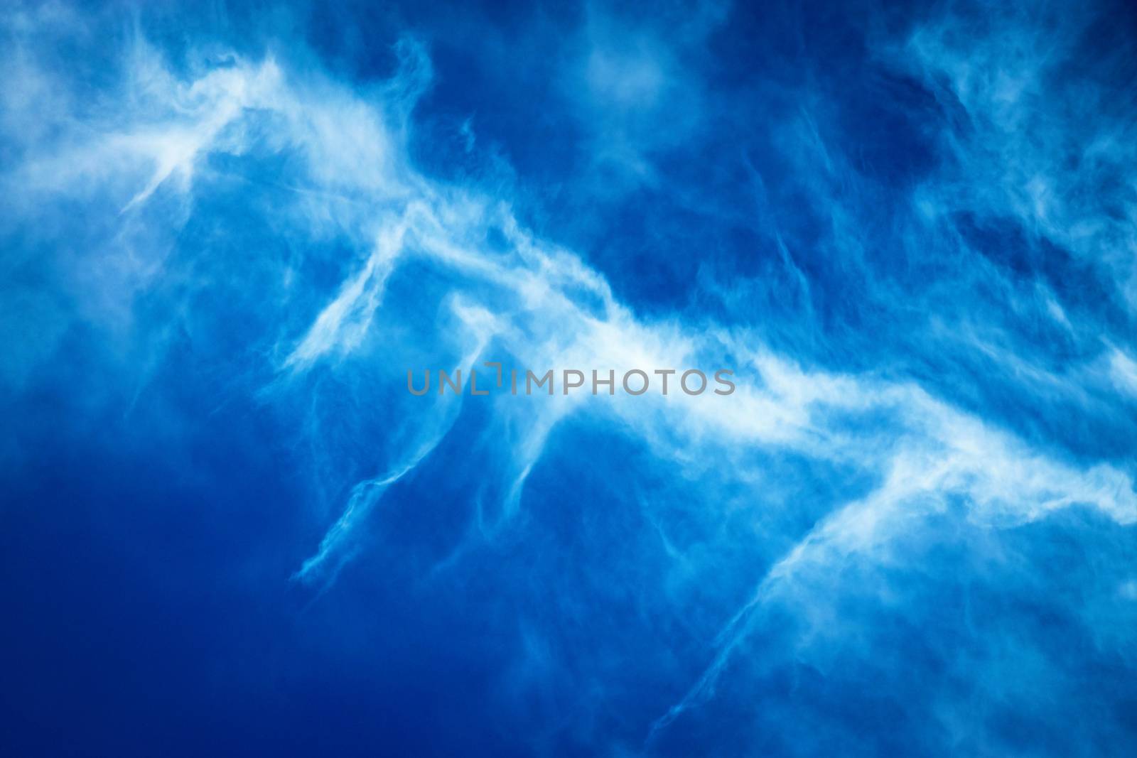 abstract nature background blue sky with white spray cloud