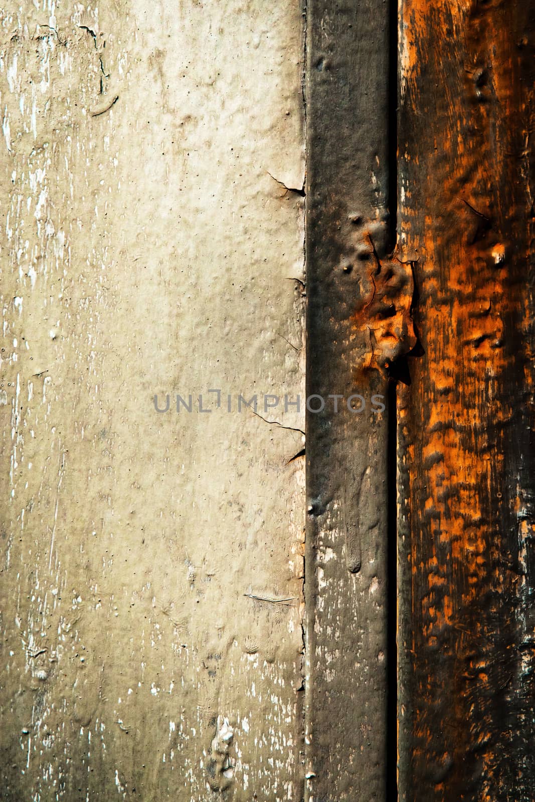 abstract background or texture detail of the old gray rust gate