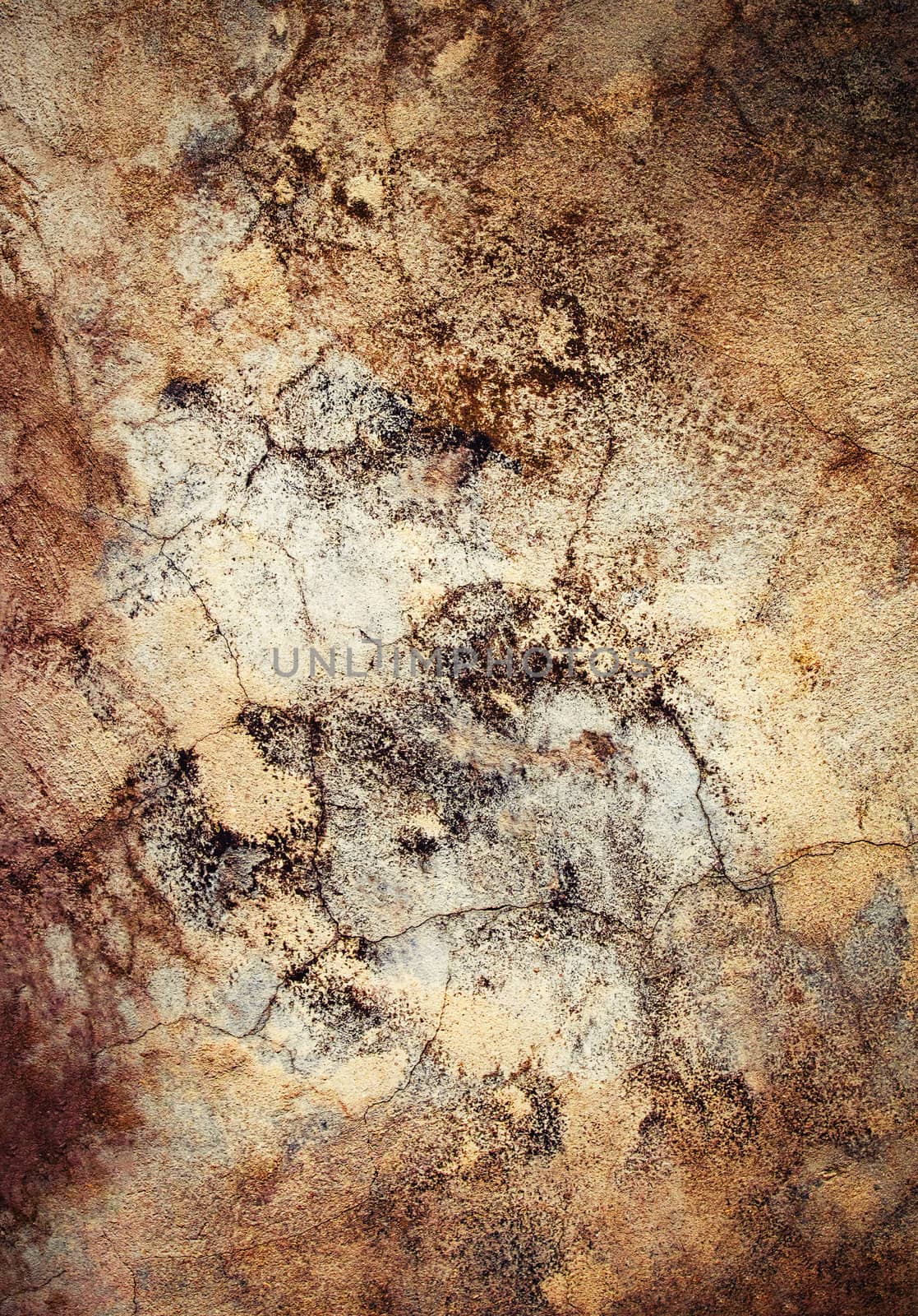 abstract background or texture detail of old shabby plaster