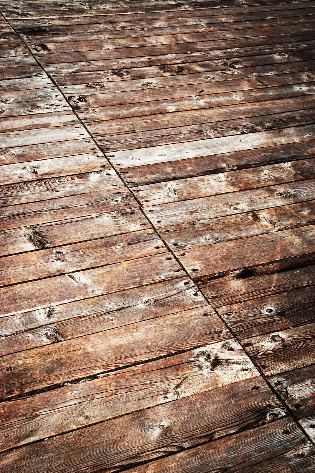 old wooden boards slant nailed by Ahojdoma