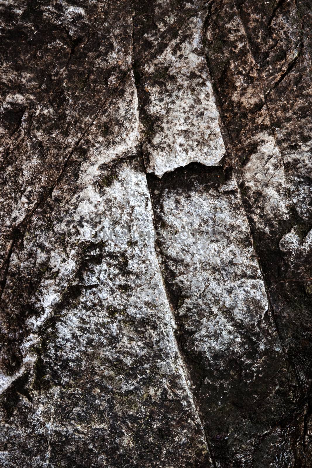 dark granite block with a crack by Ahojdoma
