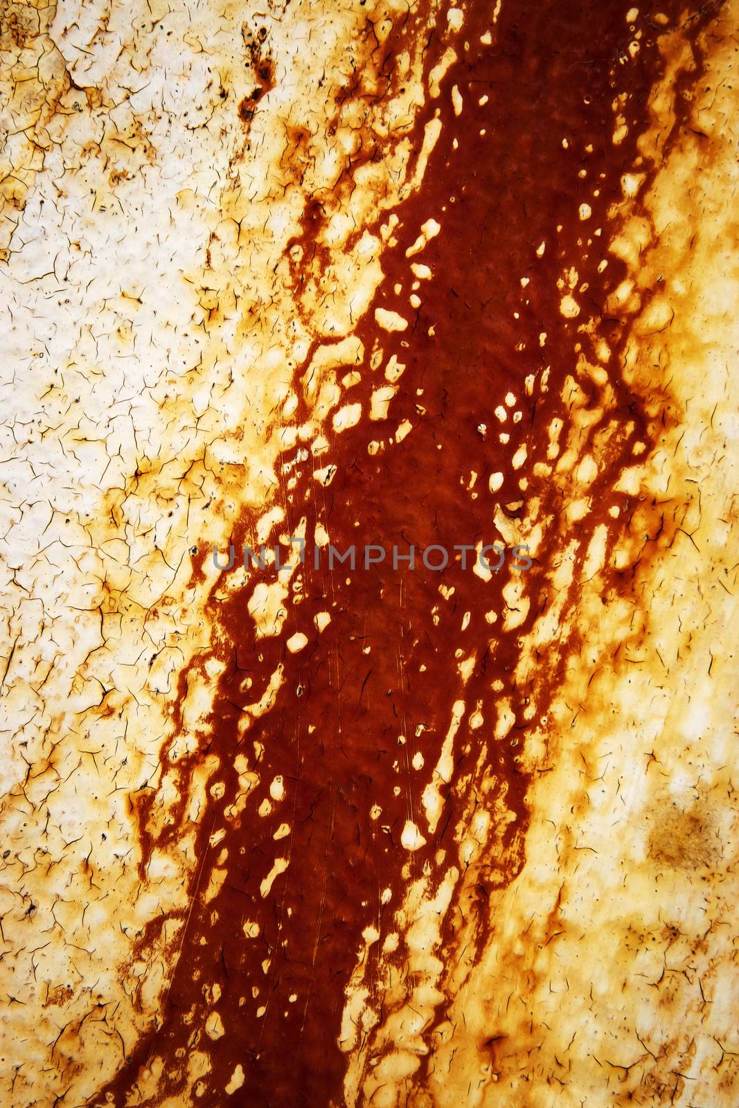 background or texture abstract detail of rust on colored paint