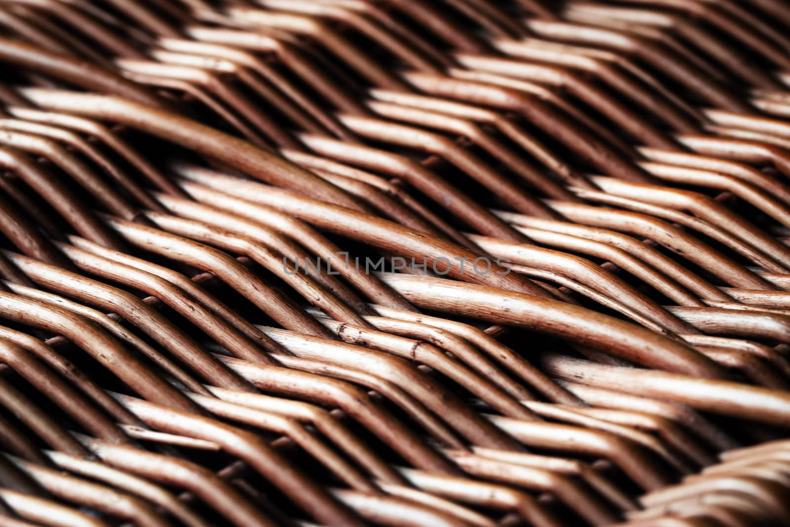 background or texture detail of an old wicker basket