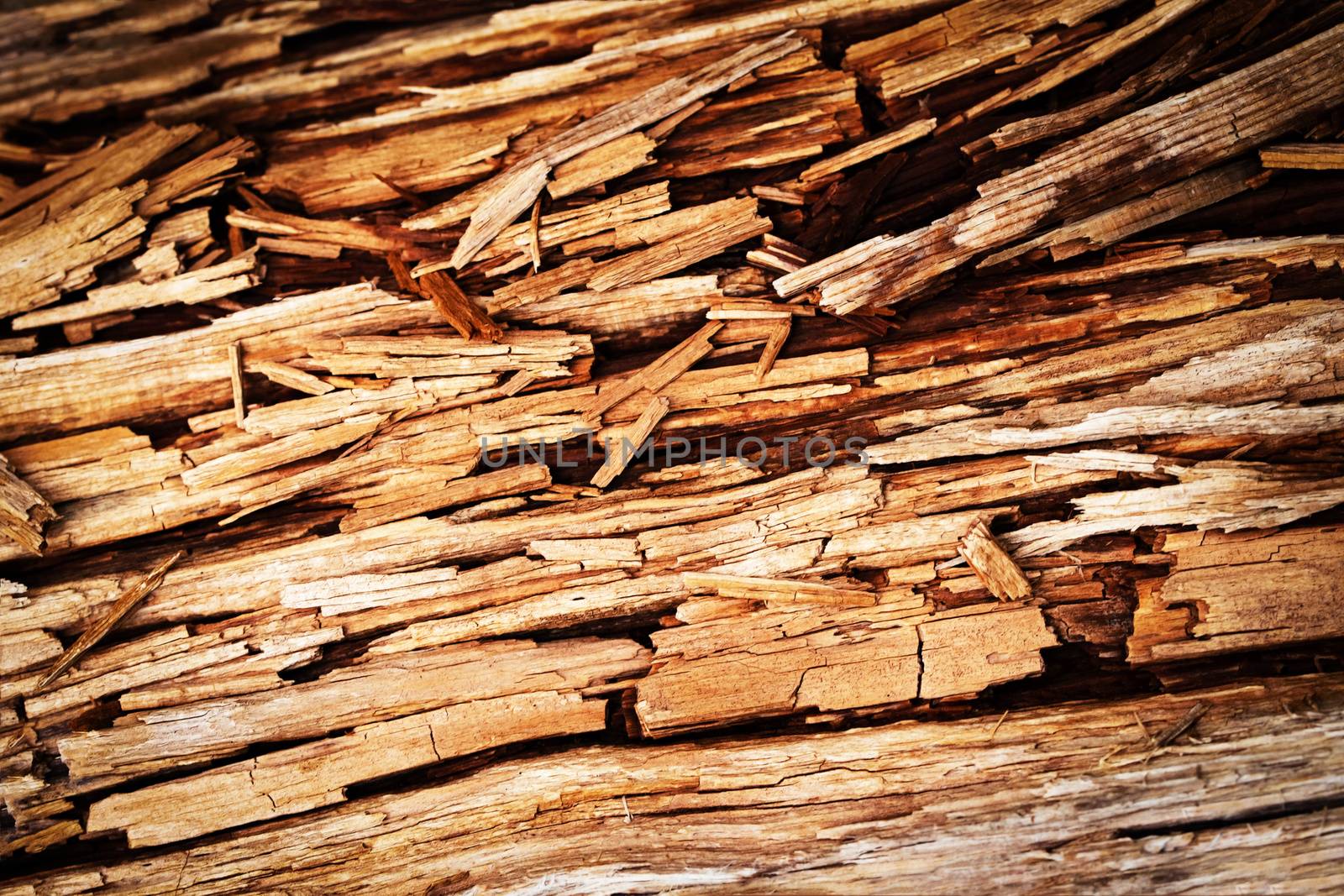 abstract background or texture broken rotten wood