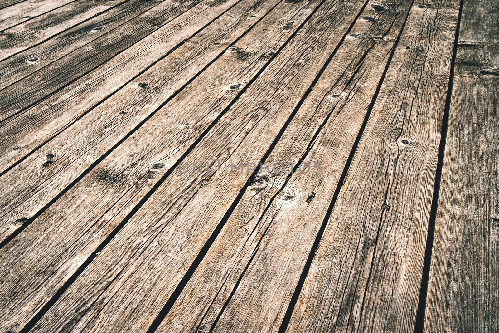 old dark wood floor in perspective by Ahojdoma