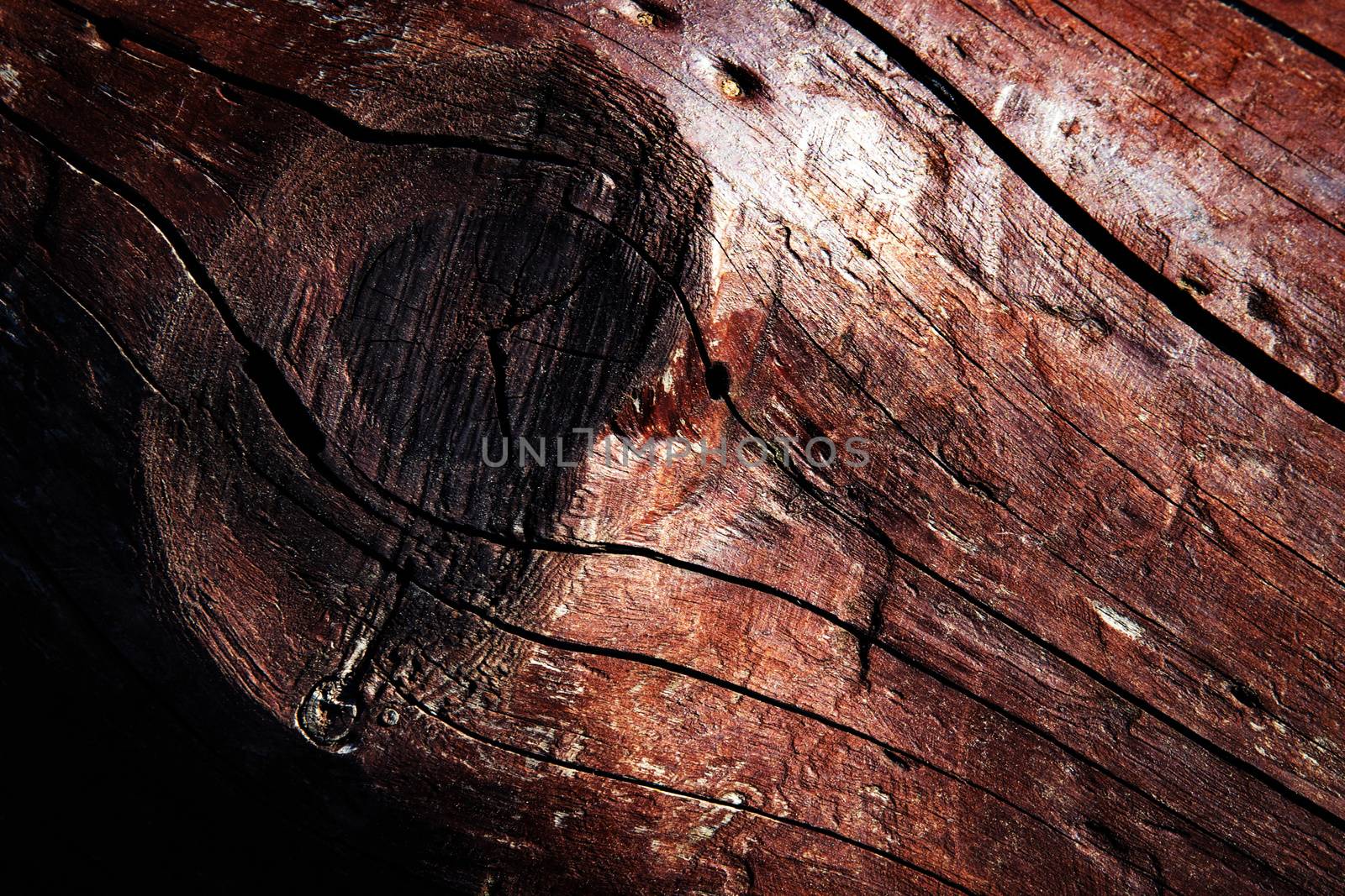 abstract background cracked wooden trunk with color paint