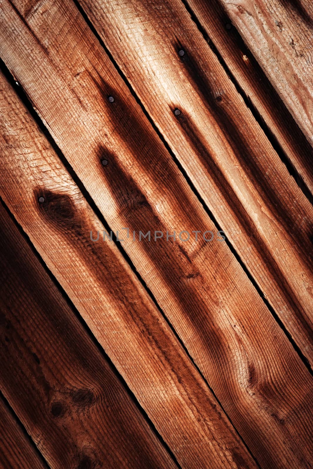 Detail of old wooden boards by Ahojdoma