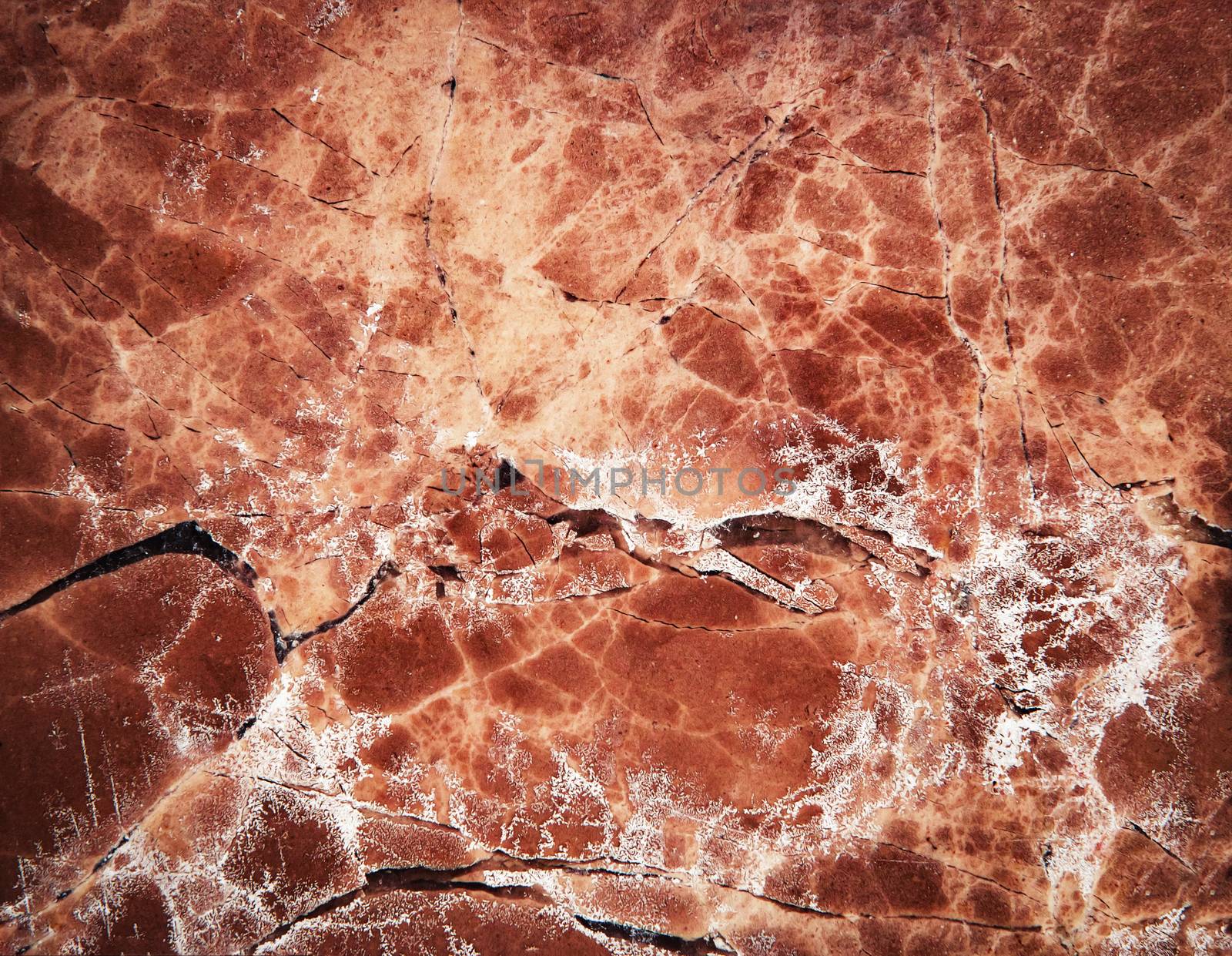 crack on red marble by Ahojdoma