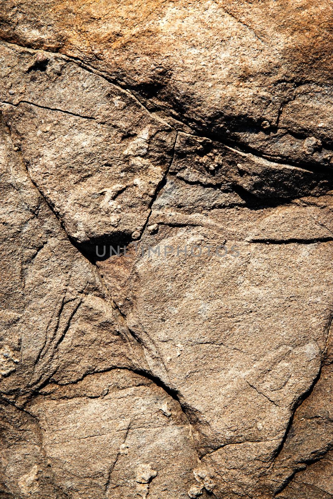 detail crack in sandstone rock by Ahojdoma