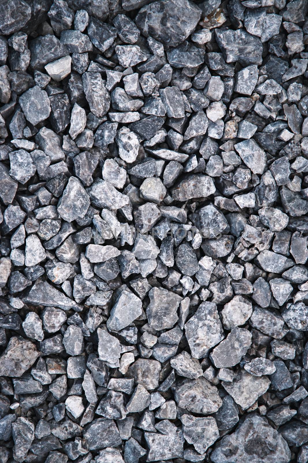 Gray split gravel stones by Ahojdoma