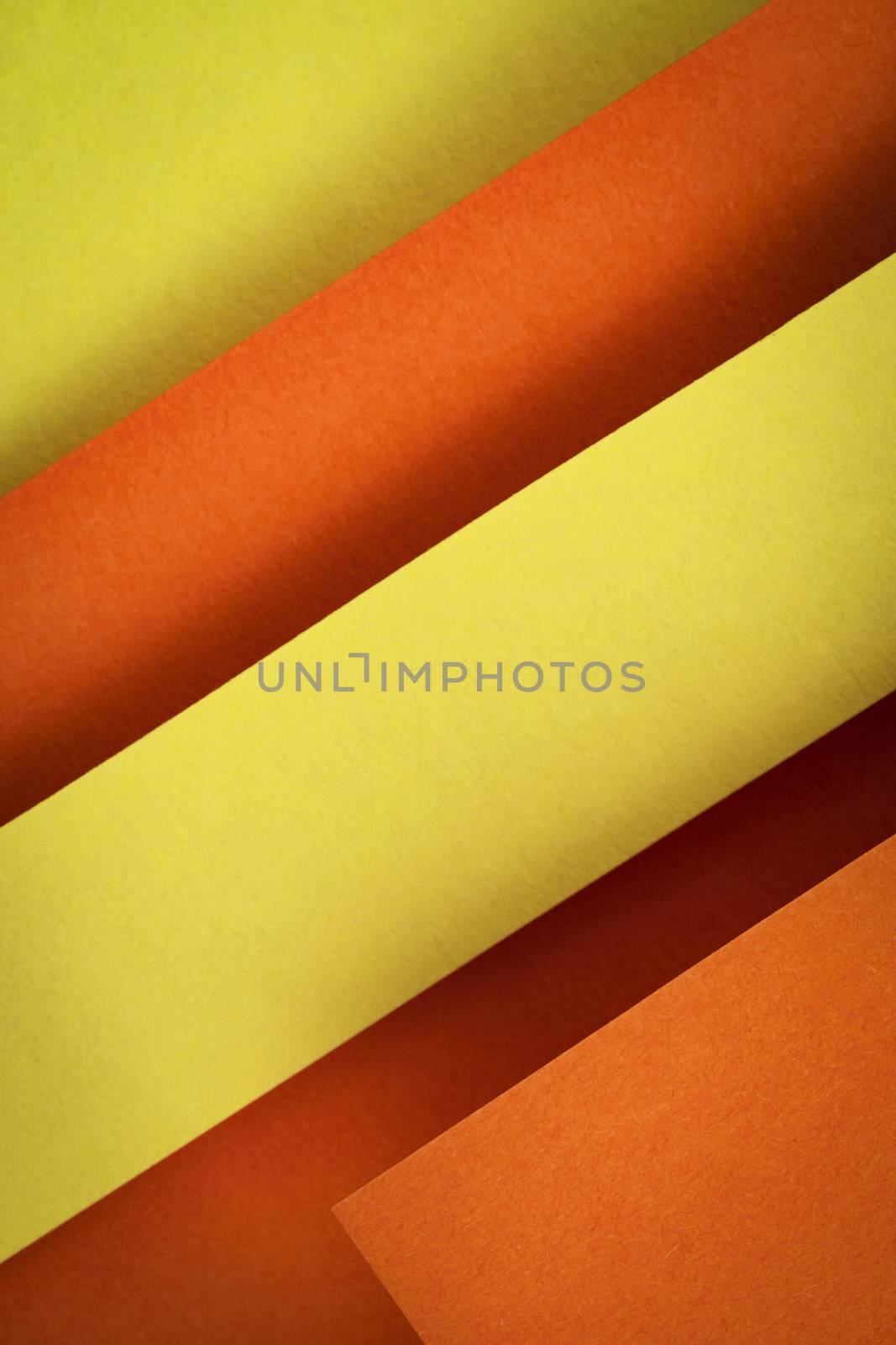 slant orange and yellow color stripes of paper by Ahojdoma