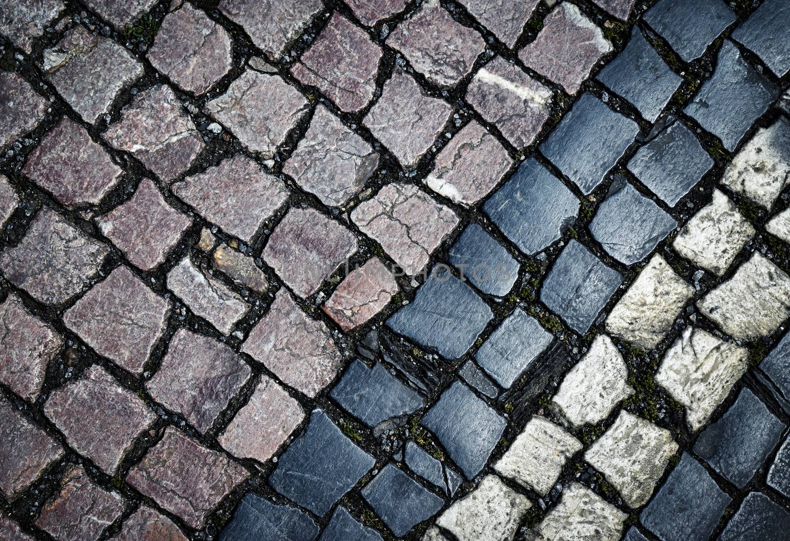 cubic stone paving multicolour by Ahojdoma