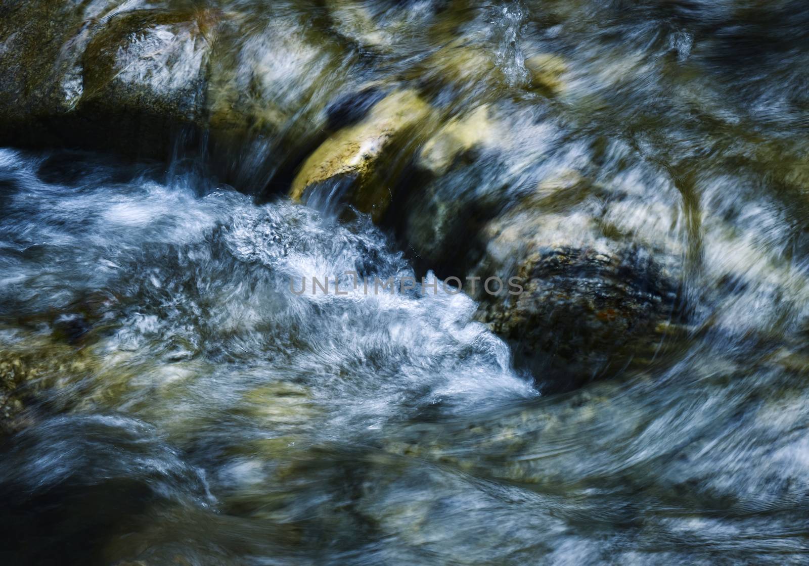detail rapids of mountain streams by Ahojdoma