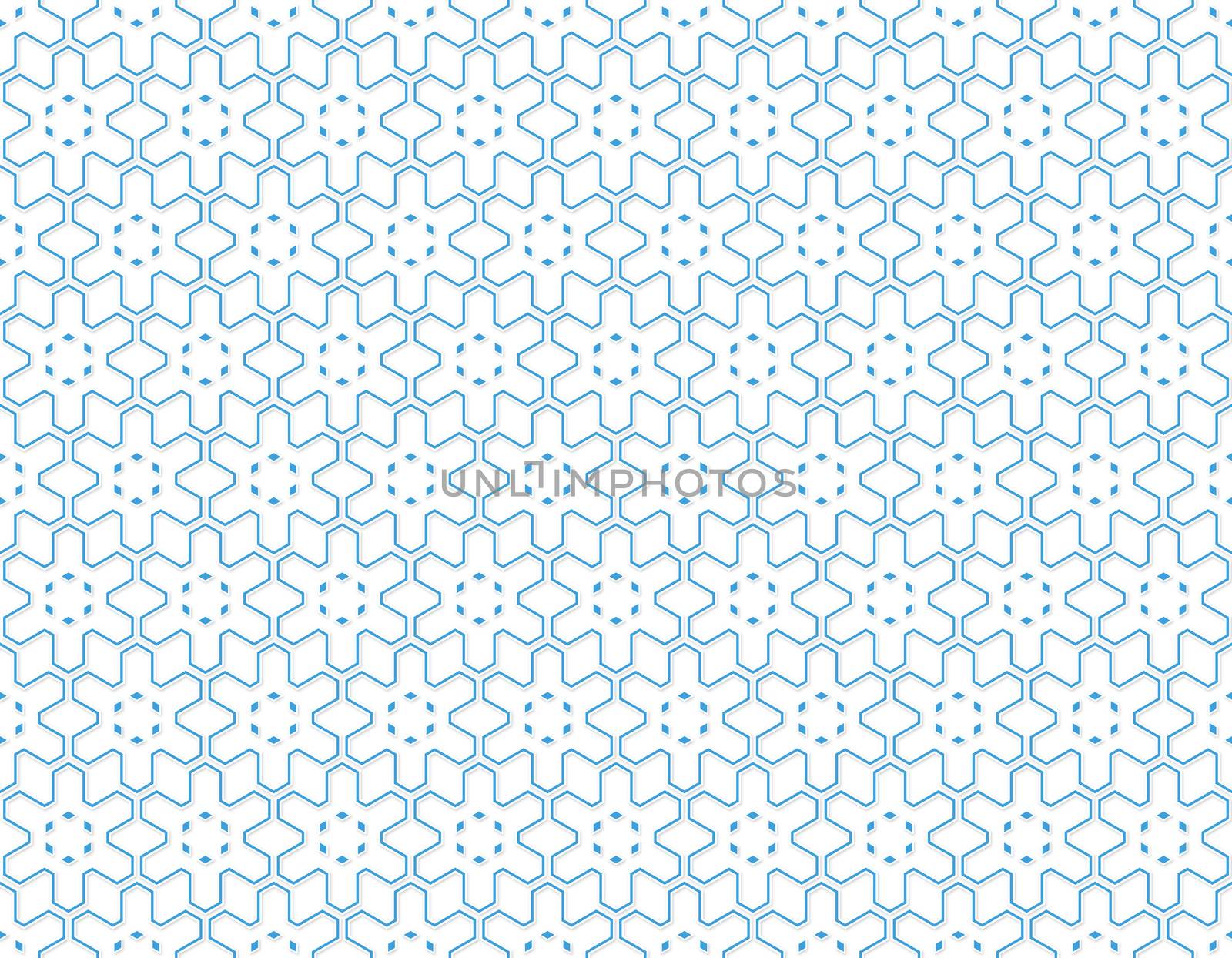 background or paper winter pattern for six shoulder snowflakes