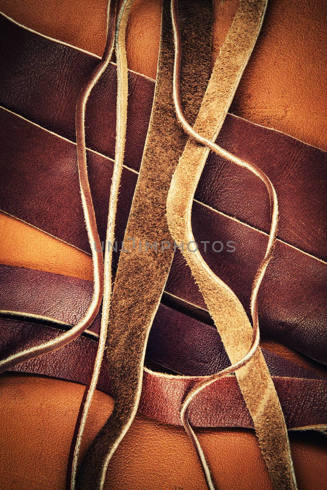 cut leather straps by Ahojdoma