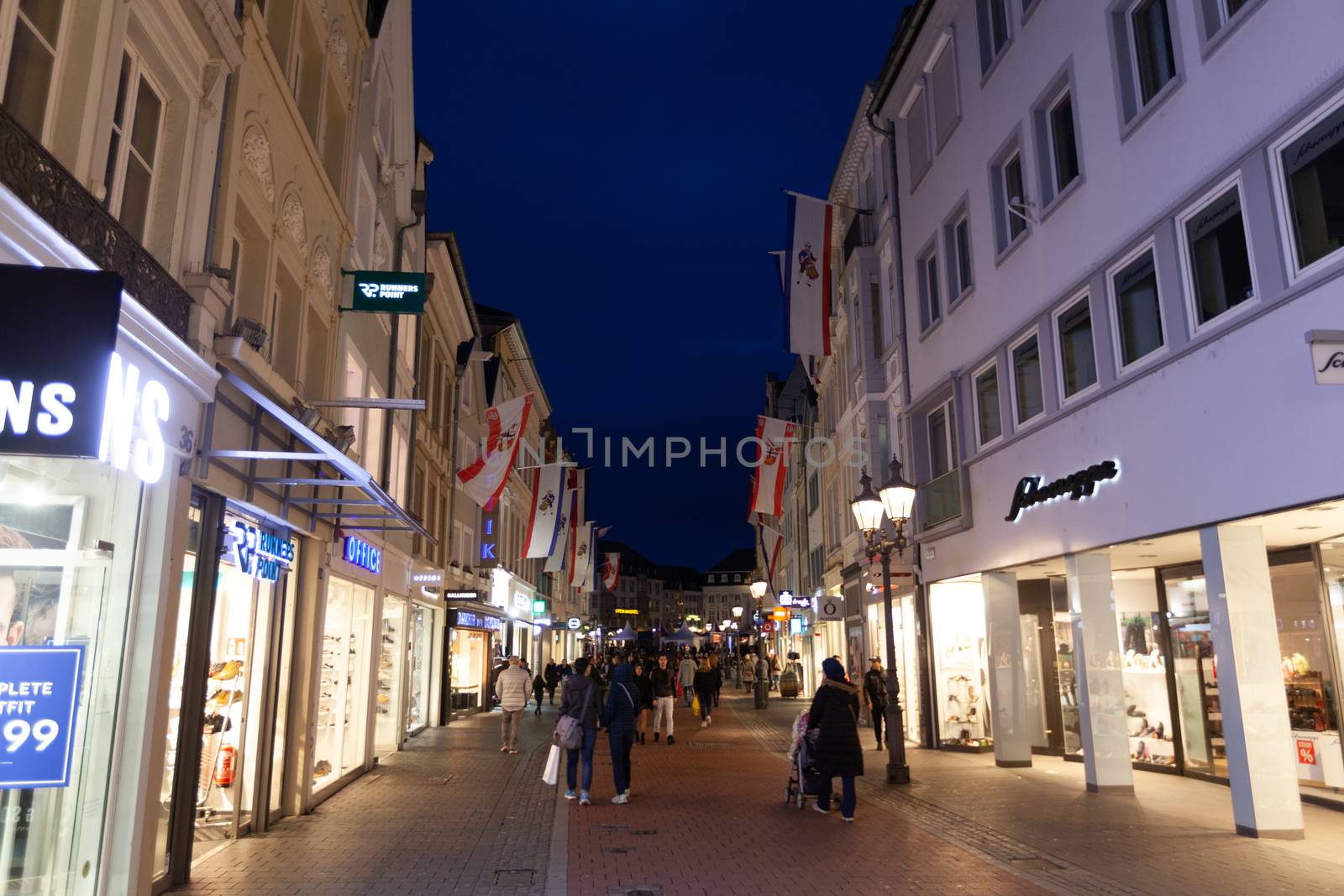 Bonn, Germany - 2 March 2019: Sternstrase main high street