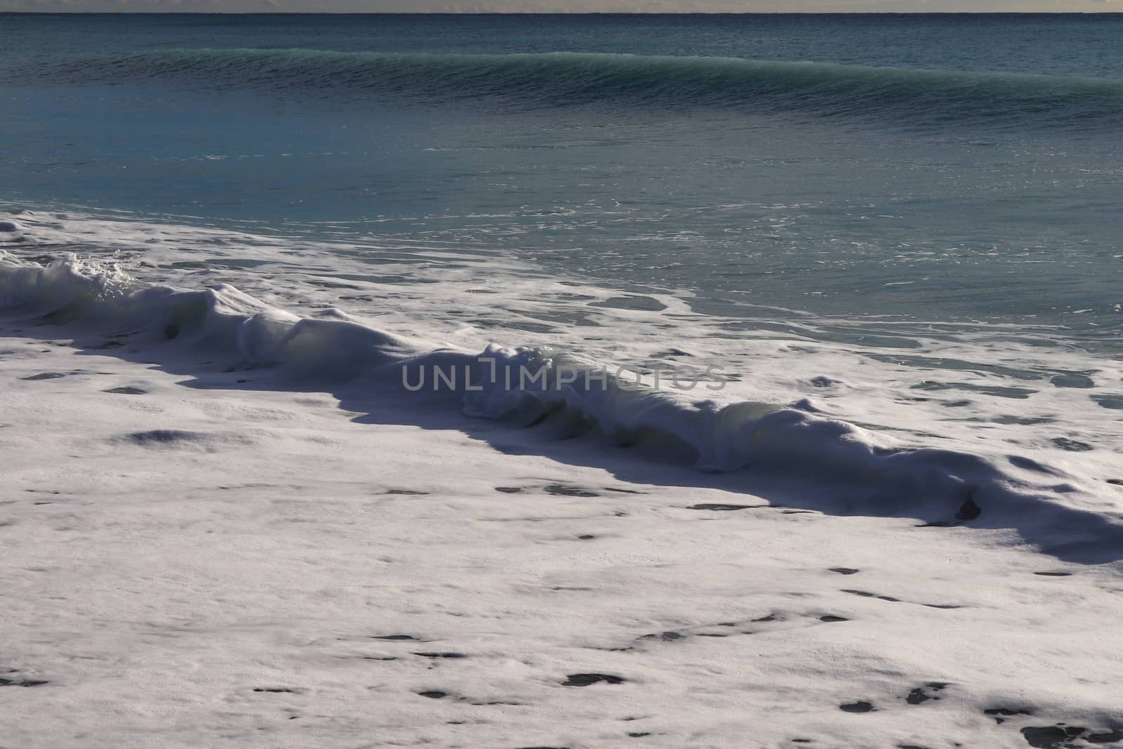 Calm sea beauty. Seascape background.