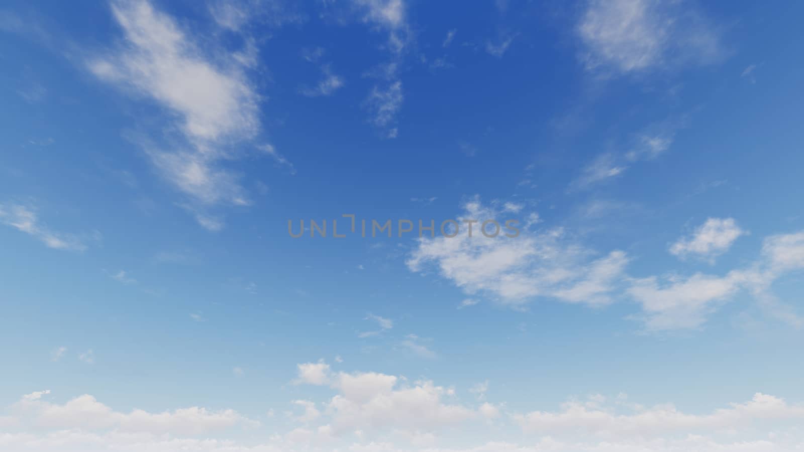 Cloudy blue sky abstract background, blue sky background with tiny clouds, 3d rendering

