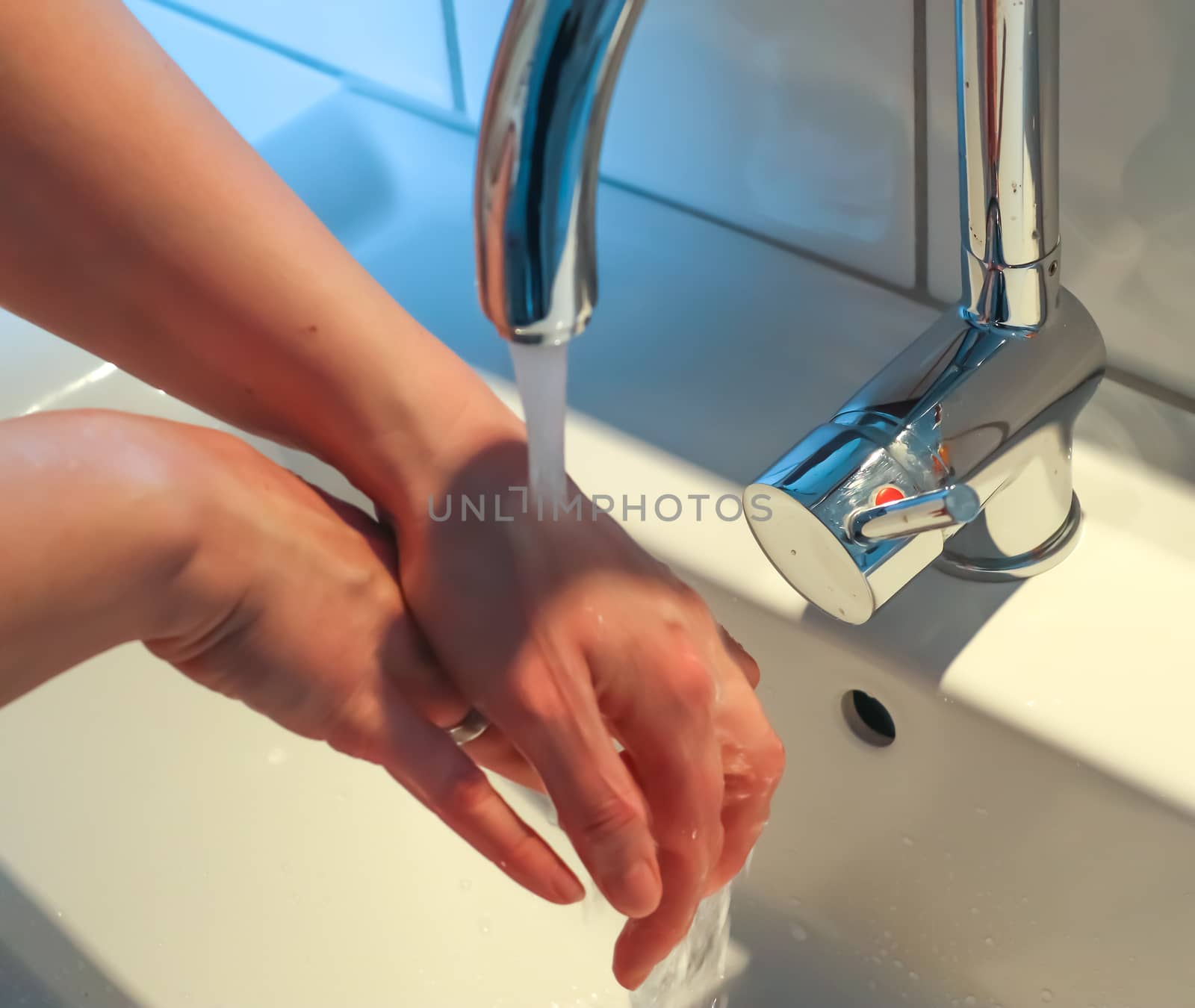 Cleaning and washing hands with soap prevention for outbreak of coronavirus covid-19 by MP_foto71