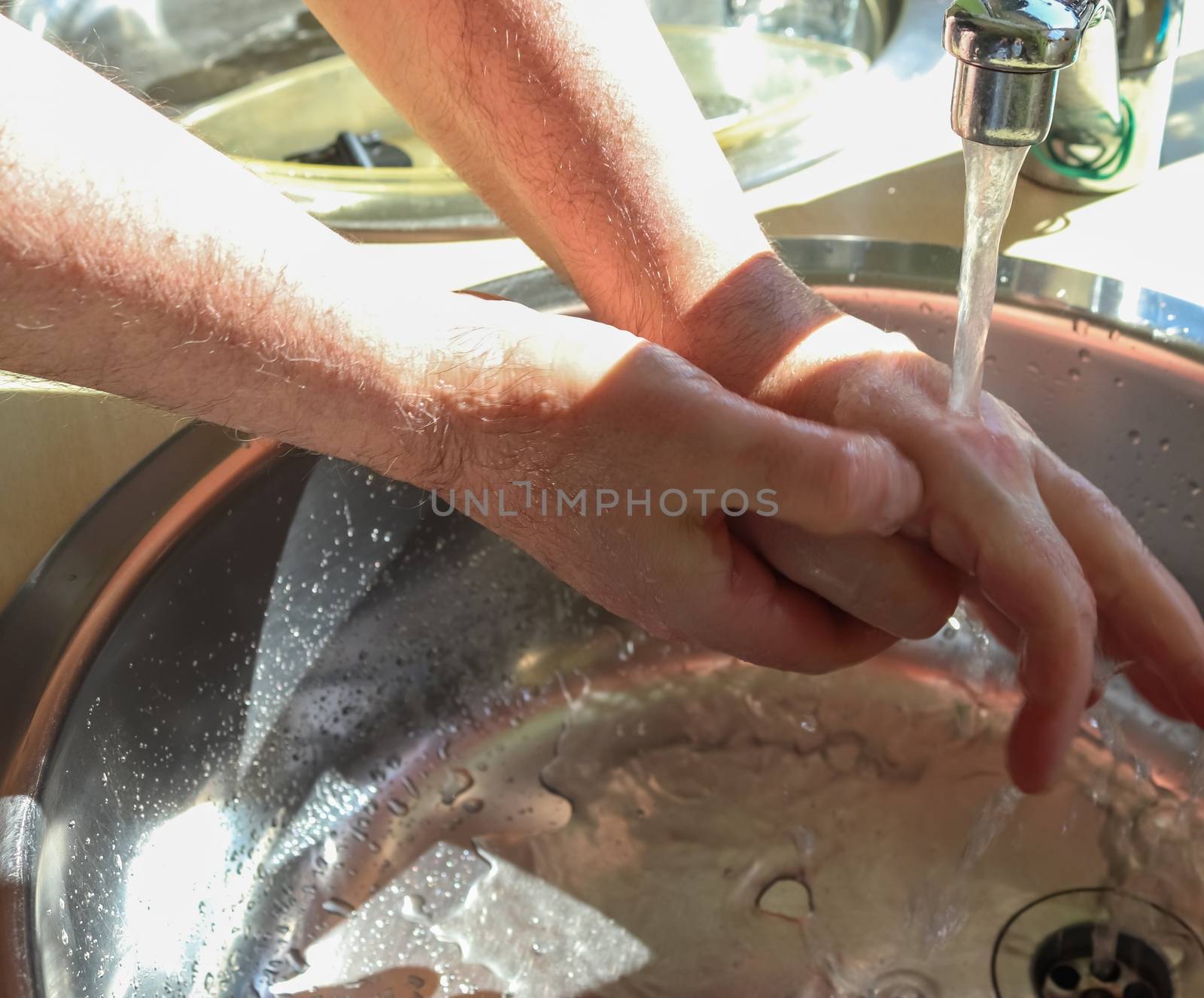 Cleaning and washing hands with soap prevention for outbreak of coronavirus covid-19 by MP_foto71