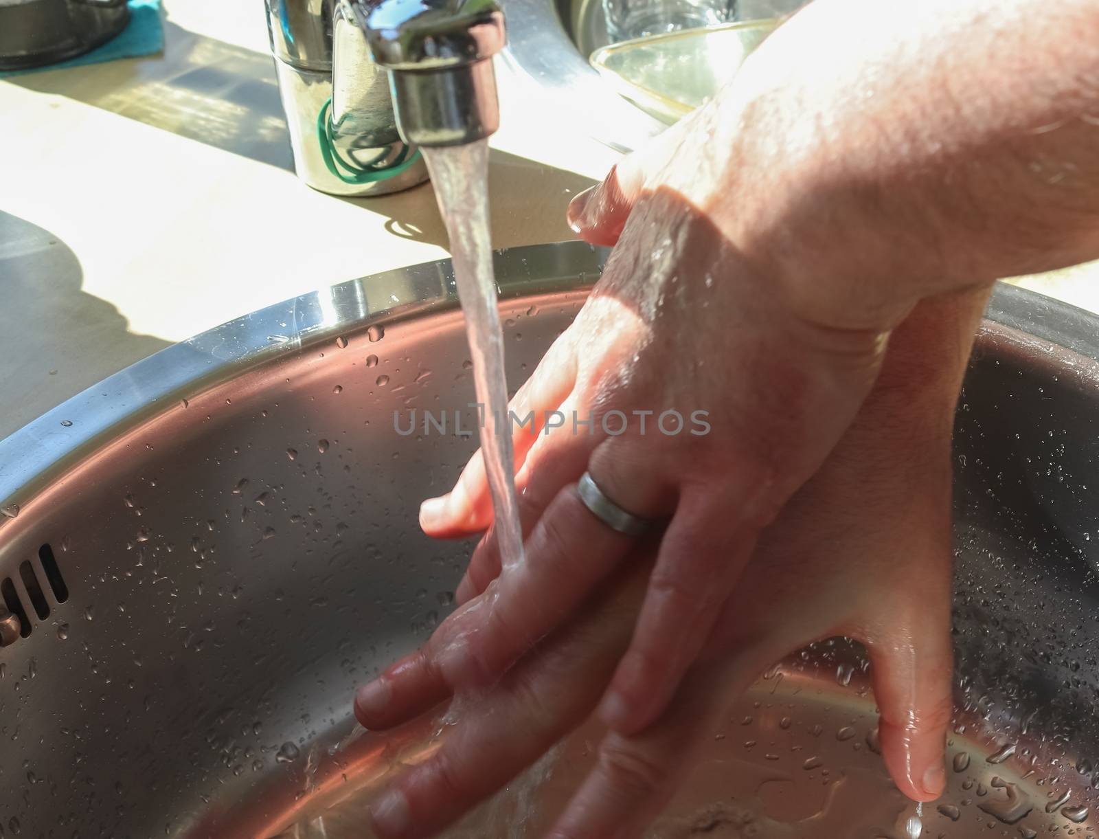 Cleaning and washing hands with soap prevention for outbreak of coronavirus covid-19 by MP_foto71