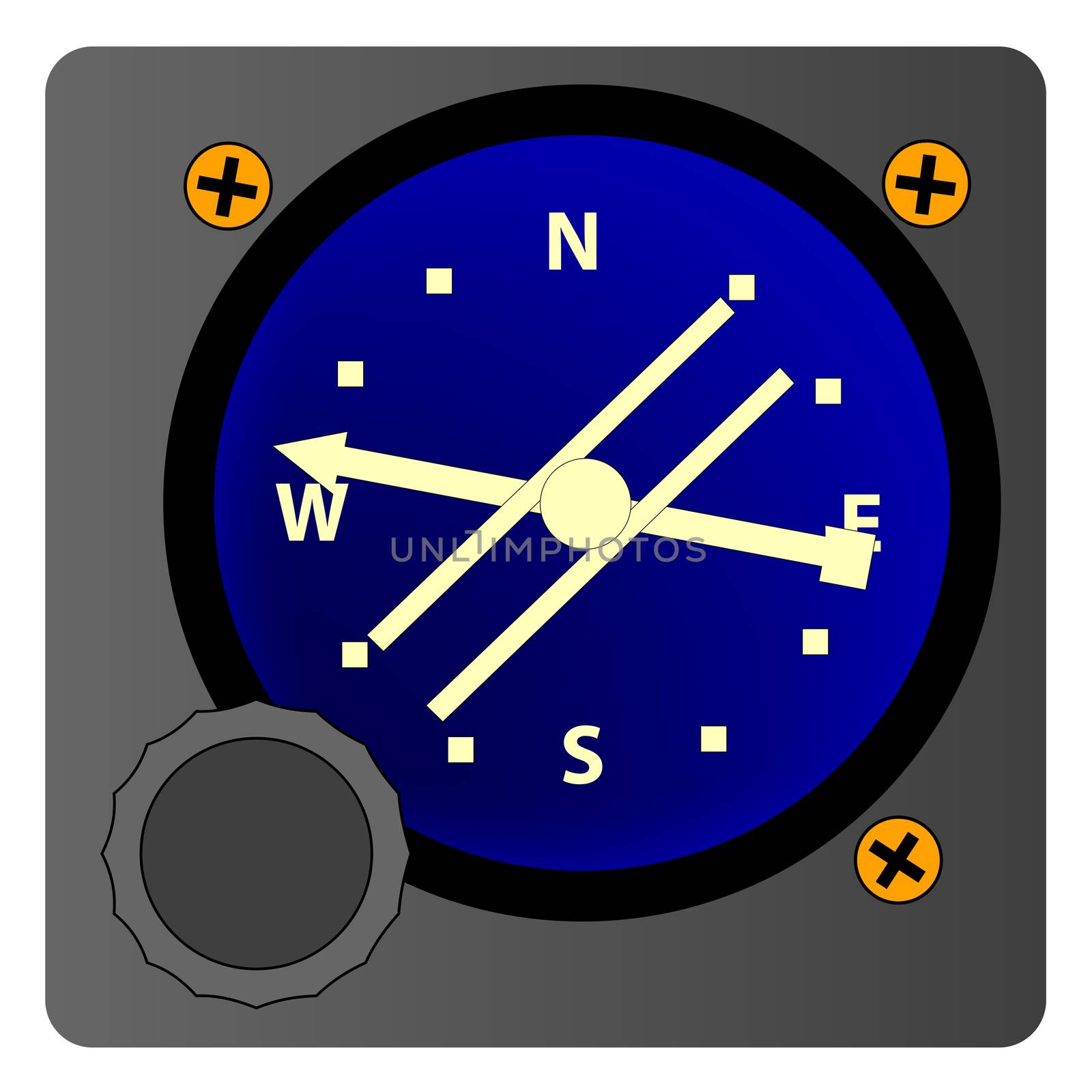 Flight Magnetic Compass by Bigalbaloo