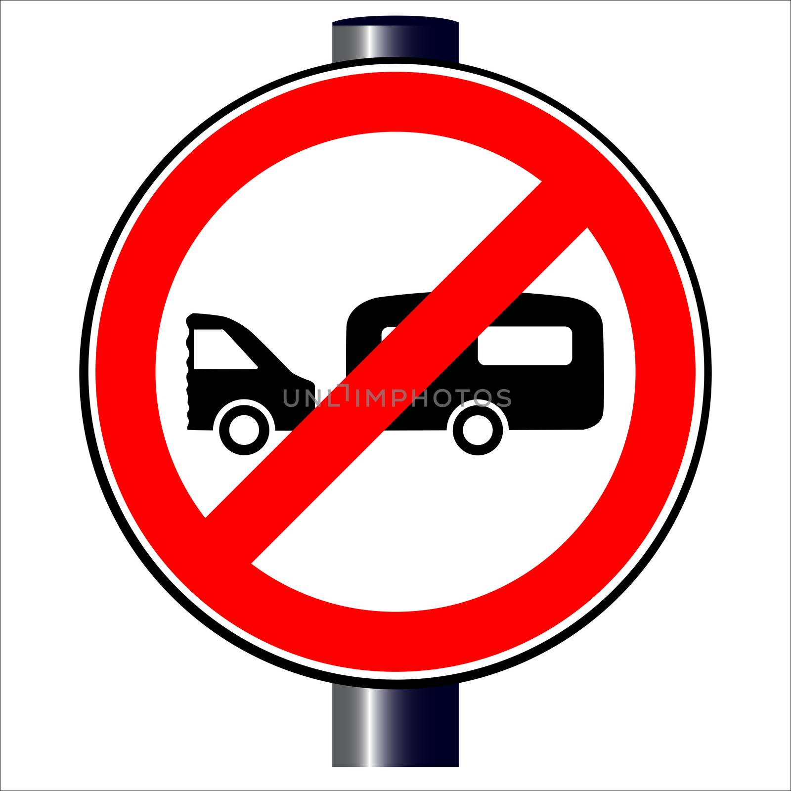 Caravan Traffic Sign by Bigalbaloo