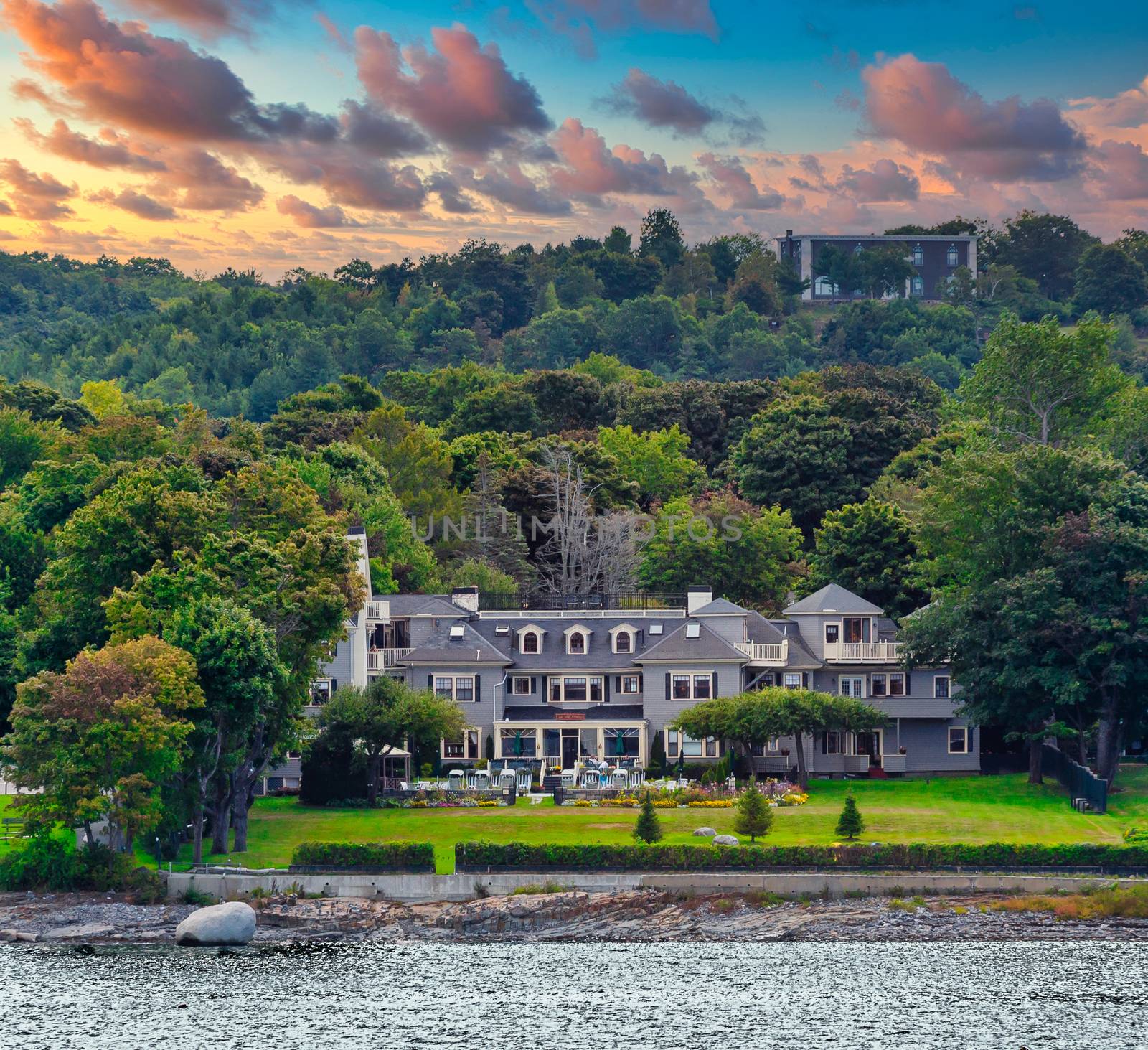 Old Inn on Maine Coast by dbvirago