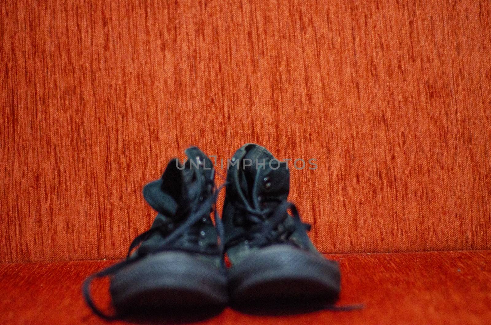 Old Black Stylish Shoes, Vintage by Hasilyus