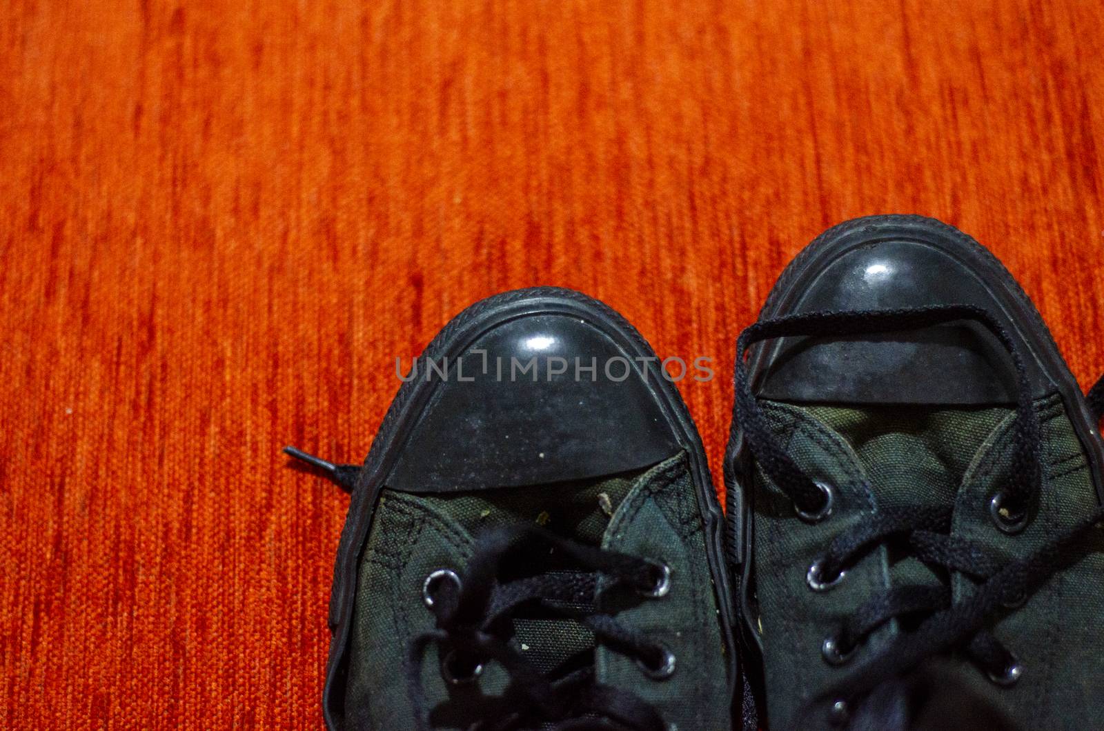 Old Black Stylish Shoes, Vintage