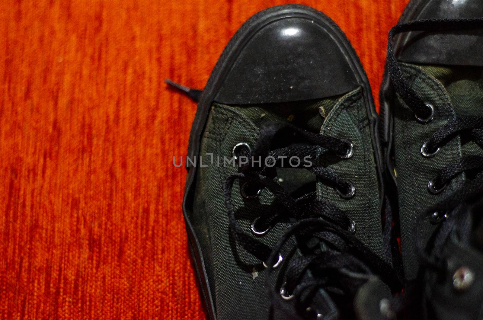 Old Black Stylish Shoes, Vintage by Hasilyus