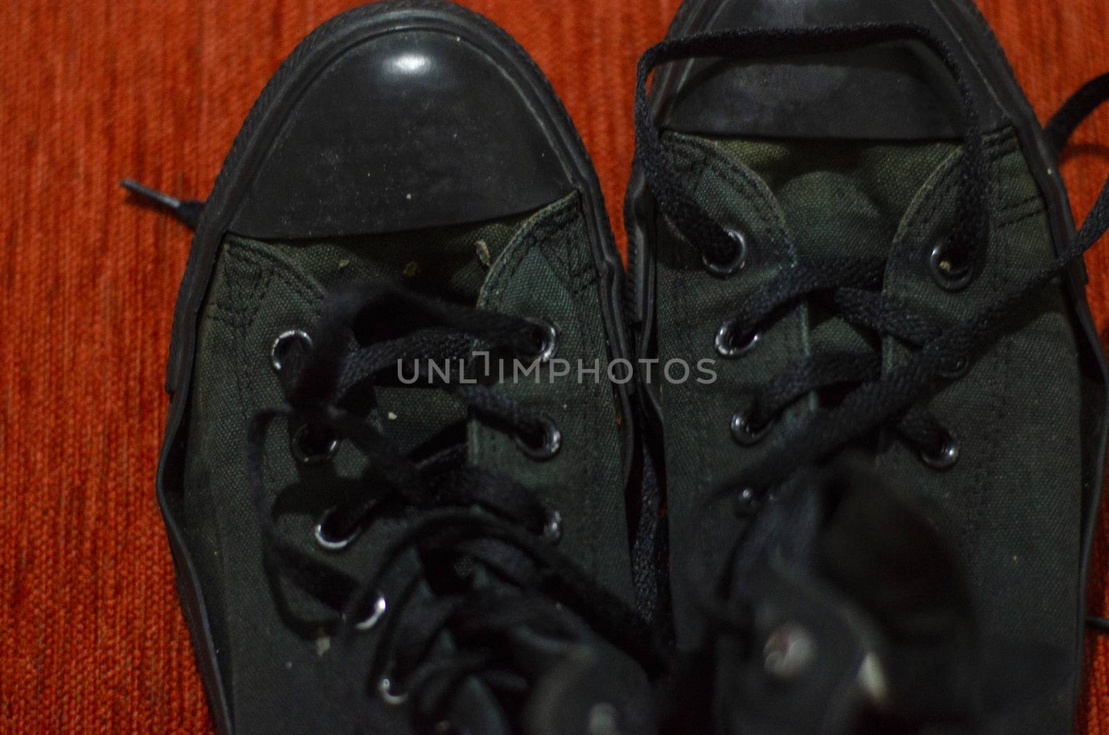 Old Black Stylish Shoes, Vintage by Hasilyus