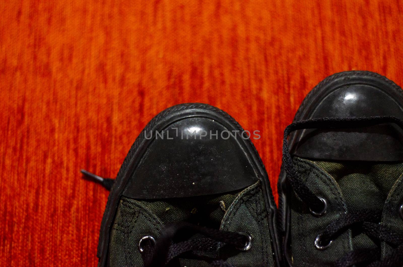 Old Black Stylish Shoes, Vintage by Hasilyus