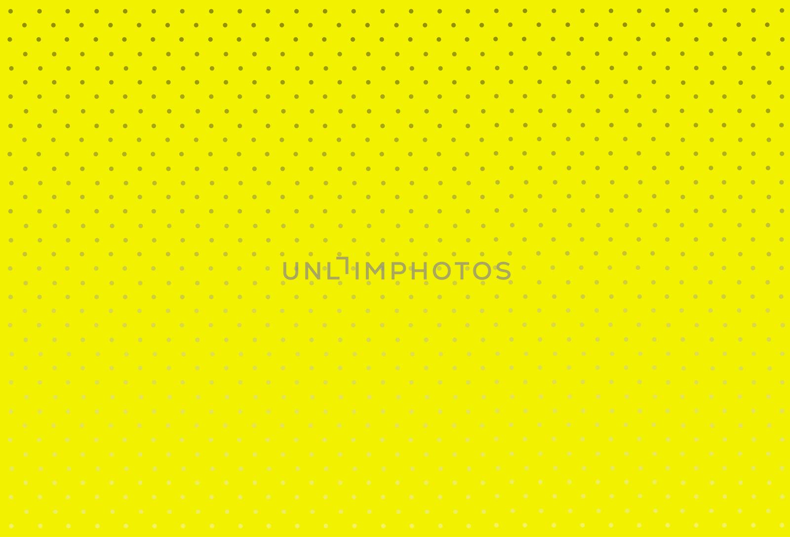 A yellow grunge background with a series of grey fading dots.