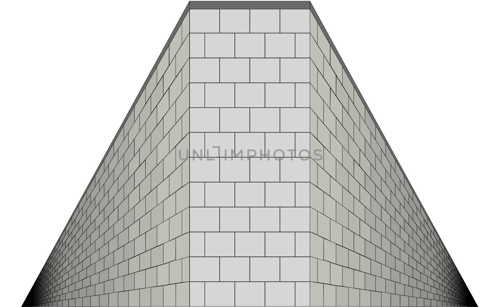 A wall with both sides going into infinity