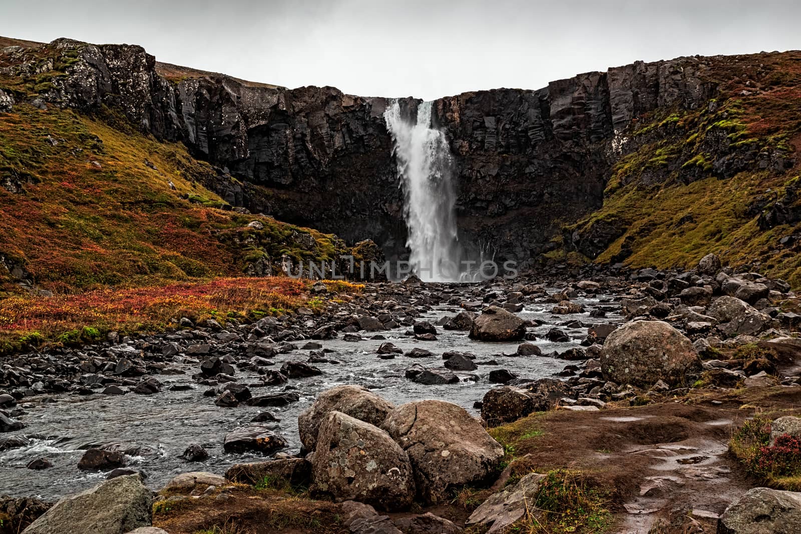 Gufufoss waterfall, Iceland by LuigiMorbidelli