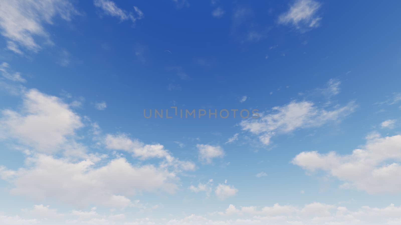 Cloudy blue sky abstract background, blue sky background with tiny clouds, 3d rendering

