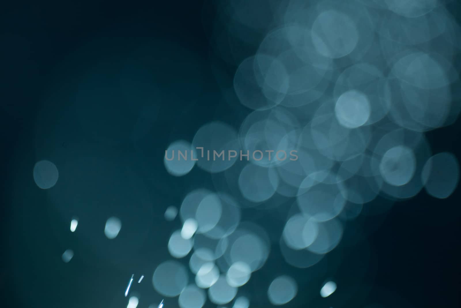 abstract White flakes on blue night background