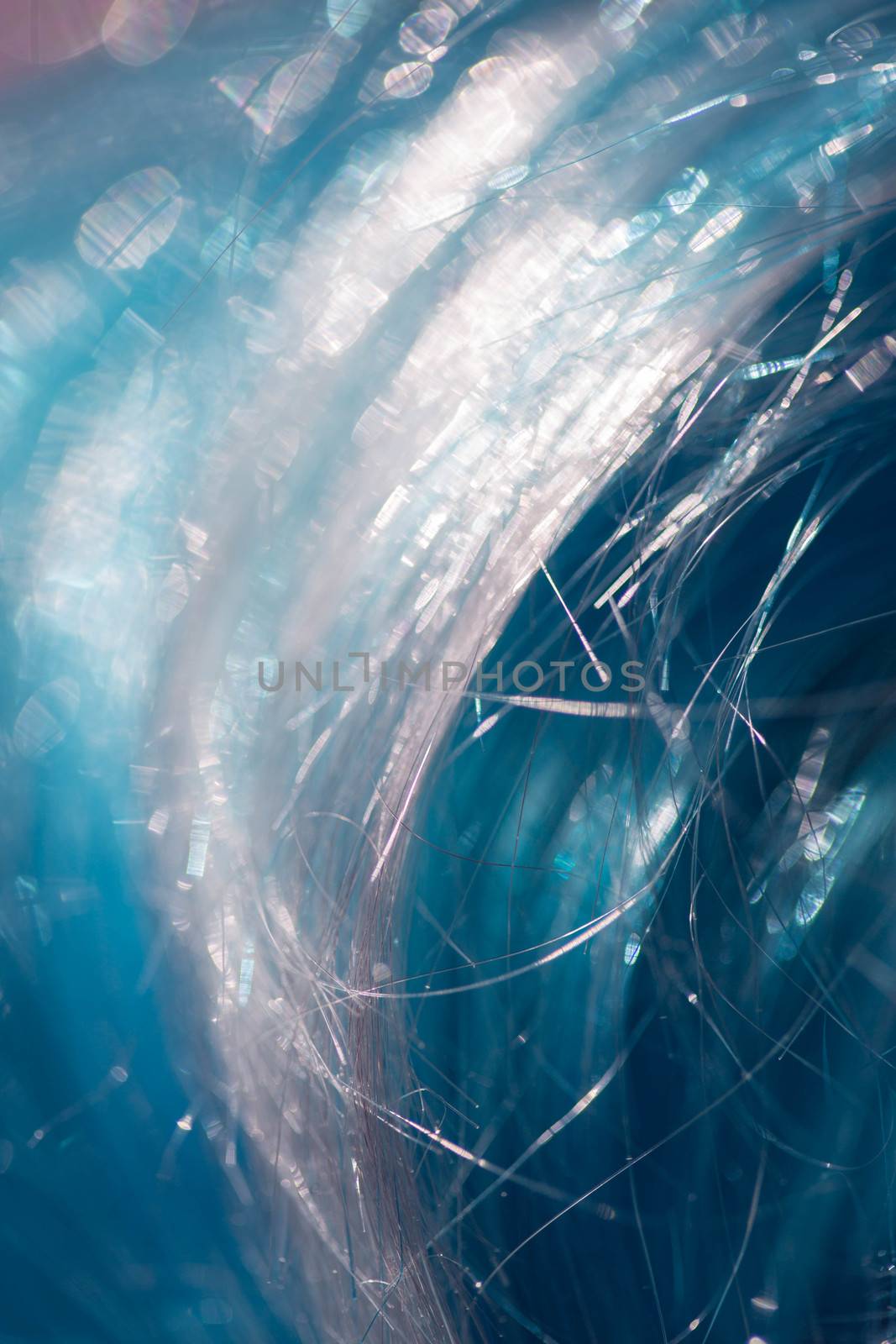 Abstract background of blue hairs by tadeush89