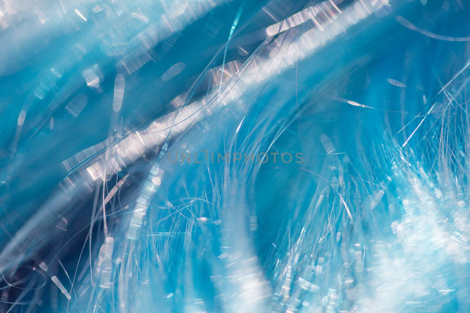 Abstract background of blue hairs