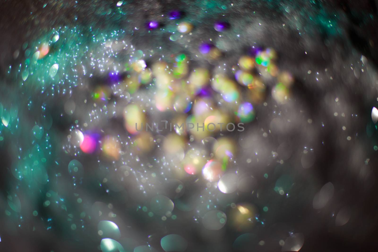 Abstract compositione in bokeh on black  background